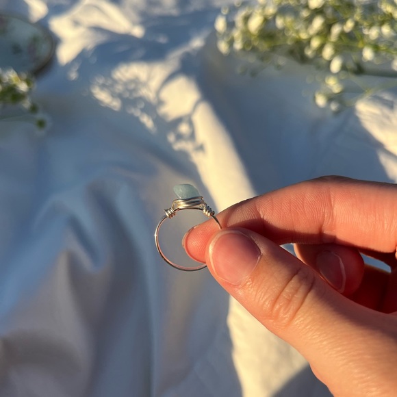 Assorted Gemstone Rings, Handmade Wrapped Wire Rings - Picture 4 of 5